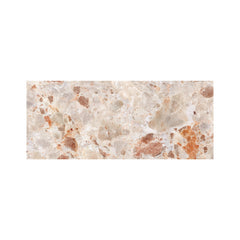 Polished Sweet Peach Quartz Effect Glass Bathroom Splashback