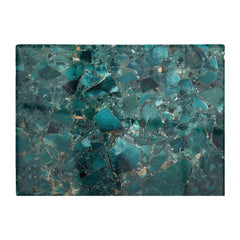 Teal Quartz Effect Chopping Board