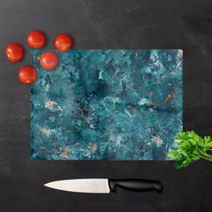 Polished Teal Quartz Effect Chopping Board