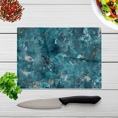 Polished Teal Quartz Effect Chopping Board