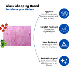 Bright Pink Textured Effect Chopping Board