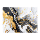 Gold White And Black Marble Effect Chopping Board