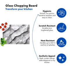Modern Grey Marble Effect Chopping Board