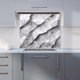 Modern Grey Marble Effect Kitchen Splashback