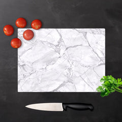 Light Grey Marble Effect Chopping Board