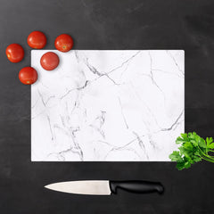 White Marble Effect Chopping Board