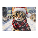Christmas Bengal Glass Chopping Board