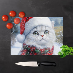 Christmas Persian Glass Chopping Board