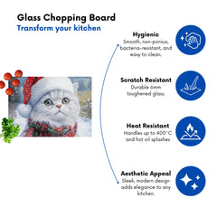 Christmas Persian Glass Chopping Board