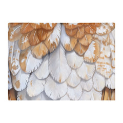 Barn Owl Feather Print Chopping Board