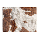 Brown White Cow Hide Print Chopping Board