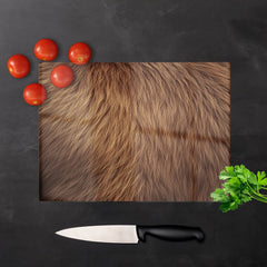 Furry Brown Bear Chopping Board