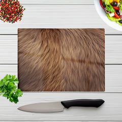 Furry Brown Bear Chopping Board