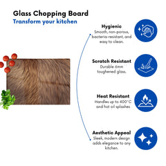Furry Brown Bear Chopping Board