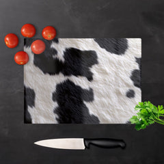 Black And White Cow Hide Chopping Board