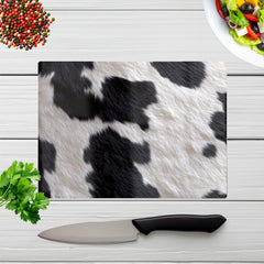 Black And White Cow Hide Chopping Board