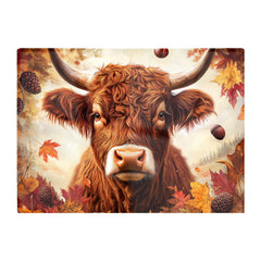 Autumn Highland Cow Chopping Board