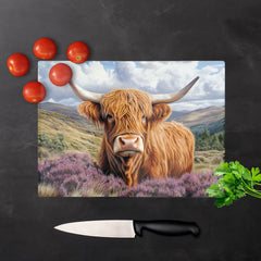 A Beautiful Highland Cow Chopping Board