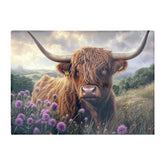 Scottish Thistle And Highland Cow Chopping Board