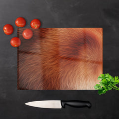 Red Panda Fur Print Chopping Board