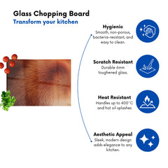 Red Panda Fur Print Chopping Board