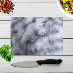 Fur Print Silver Fox Chopping Board