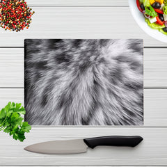 Silver Tabby Cat Print Chopping Board
