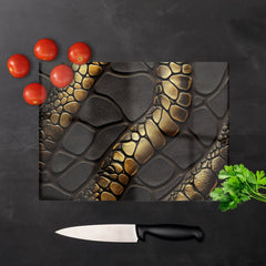 Snakeskin Print Effect Chopping Board