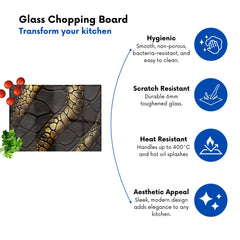 Snakeskin Print Effect Chopping Board