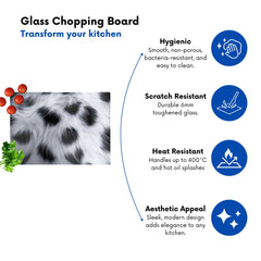 Snow Leopard Fur Print Chopping Board