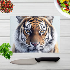 Tiger Face Design Chopping Board