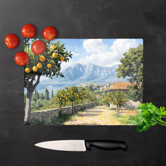 Lemon Trees In Sorrento Chopping Board