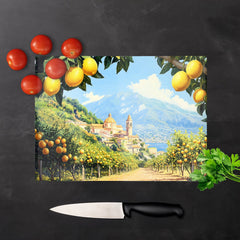 Walking Through Lemons In Sorrento Chopping Board
