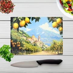 Walking Through Lemons In Sorrento Chopping Board