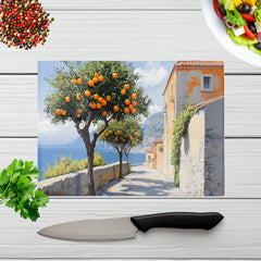 Oranges Growing In Sorrento Chopping Board