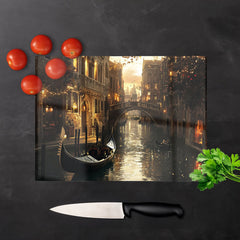 Romantic Venice Scenes Chopping Board