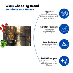 Romantic Venice Scenes Chopping Board