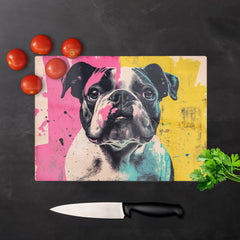 Banksy Inspired Bulldog Chopping Board