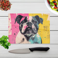 Banksy Inspired Bulldog Chopping Board