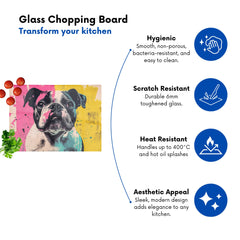 Banksy Inspired Bulldog Chopping Board