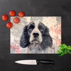 Banksy Inspired Cocker Spaniel Chopping Board