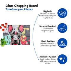 Banksy Inspired Doberman Chopping Board