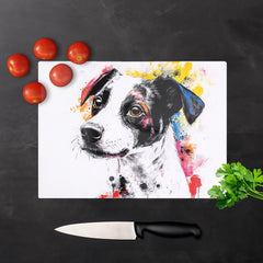 Banksy Inspired Jack Russell Dog Chopping Board