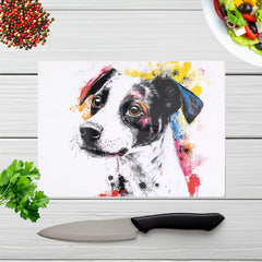 Banksy Inspired Jack Russell Dog Chopping Board