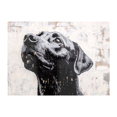 Banksy Inspired Thoughtful Black Labrador Chopping Board