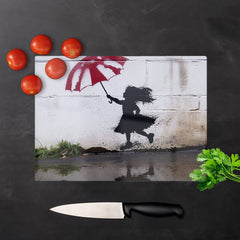 Memories Of Jumping In Puddles Chopping Board
