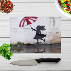 Memories Of Jumping In Puddles Chopping Board