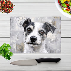 Thoughtful Terrier Dog Chopping Board