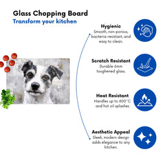 Thoughtful Terrier Dog Chopping Board