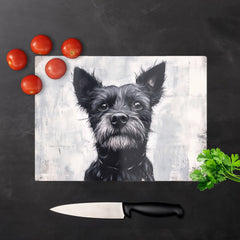 Banksy Inspired Little Terrier Dog Chopping Board